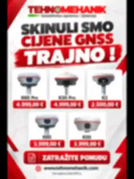 Skinuli smo cijene GNSS TRAJNO!